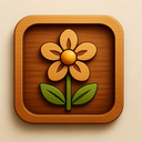 icon_technology_flower_wooden icon preview