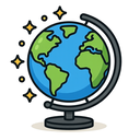icon_technology_globe_cartoon icon preview