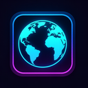 icon_technology_globe_cyberpunk icon preview