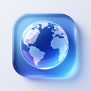 icon_technology_globe_glassy icon preview