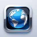 icon_technology_globe_metallic icon preview