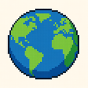 icon_technology_globe_pixel_art icon preview