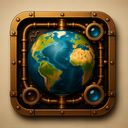 icon_technology_globe_steampunk icon preview