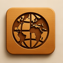 icon_technology_globe_wooden icon preview