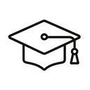 icon_technology_graduation_cap_line_art icon preview