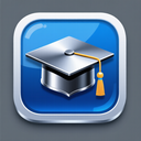 icon_technology_graduation_cap_metallic icon preview