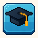 icon_technology_graduation_cap_pixel_art icon preview