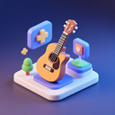 icon_technology_guitar_3d_isometric icon preview