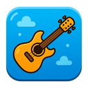 icon_technology_guitar_cartoon icon preview