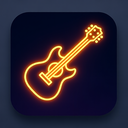icon_technology_guitar_glow_effect icon preview