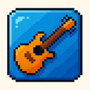icon_technology_guitar_pixel_art icon preview