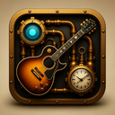 icon_technology_guitar_steampunk icon preview