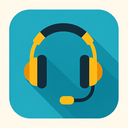 icon_technology_headphones_flat_design icon preview