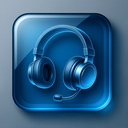 icon_technology_headphones_glassy icon preview