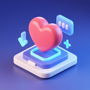 icon_technology_heart_3d_isometric icon preview