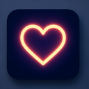 icon_technology_heart_glow_effect icon preview