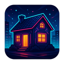 icon_technology_house_cyberpunk icon preview