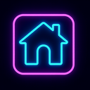icon_technology_house_neon icon preview