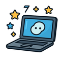 icon_technology_laptop_cartoon icon preview