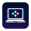 icon_technology_laptop_digital_glitch icon preview