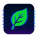 icon_technology_leaf_digital_glitch icon preview