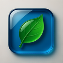 icon_technology_leaf_glassy icon preview