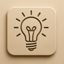 icon_technology_light_bulb_embossed icon preview
