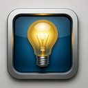 icon_technology_light_bulb_metallic icon preview