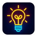 icon_technology_light_bulb_neon icon preview