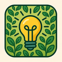icon_technology_light_bulb_organic_pattern icon preview