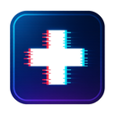 icon_technology_medical_cross_digital_glitch icon preview