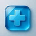 icon_technology_medical_cross_glassy icon preview