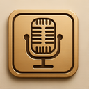 icon_technology_microphone_embossed icon preview
