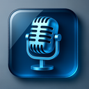 icon_technology_microphone_glassy icon preview