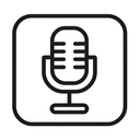 icon_technology_microphone_line_art icon preview