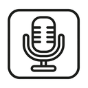 icon_technology_microphone_outline icon preview