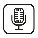 icon_technology_microphone_thin icon preview
