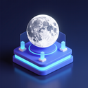 icon_technology_moon_3d_isometric icon preview
