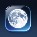 icon_technology_moon_glassy icon preview