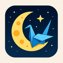 icon_technology_moon_origami icon preview