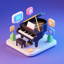 icon_technology_piano_3d_isometric icon preview