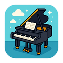 icon_technology_piano_cartoon icon preview