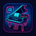 icon_technology_piano_cyberpunk icon preview