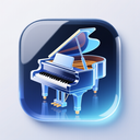 icon_technology_piano_glassy icon preview
