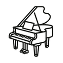 icon_technology_piano_minimal_outline icon preview