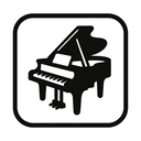 icon_technology_piano_monochrome icon preview