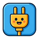 icon_technology_plug_cartoon icon preview