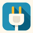 icon_technology_plug_flat_design icon preview