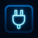 icon_technology_plug_glow_effect icon preview