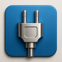 icon_technology_plug_metallic icon preview
